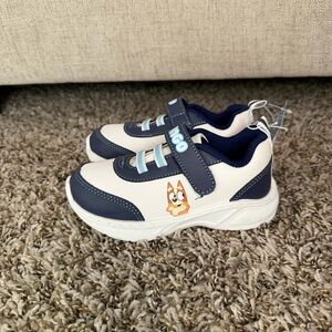 Bluey Themed Navy and White Kids Sneakers Size 10